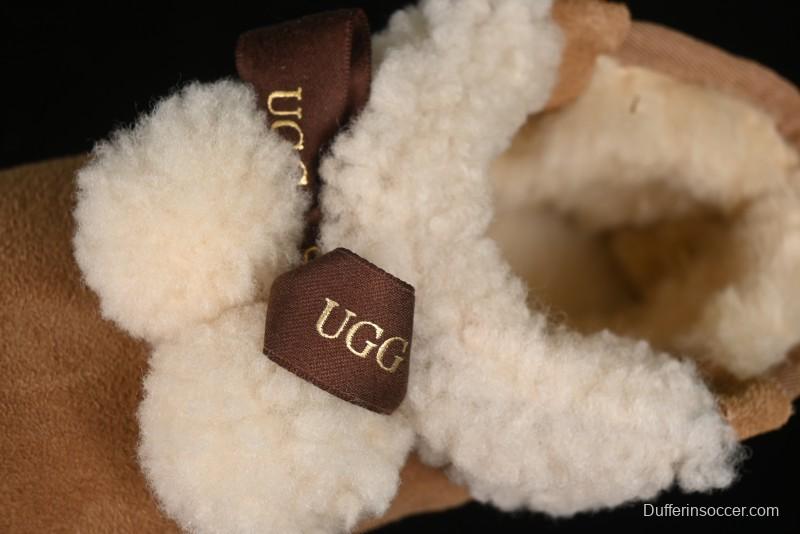 UGG Classic Mini II Shearling Lined Mini Boots with Pom Pom Detail - 1116109