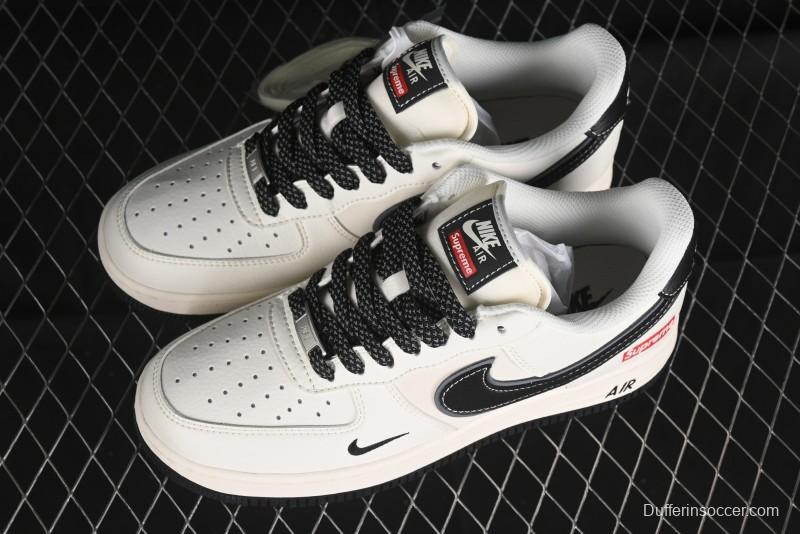 Nike Air Force 1 '07 Low Supreme Collaboration - White Black - XZ3368-001