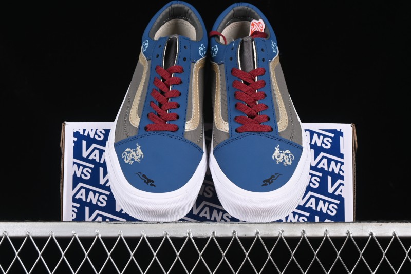 Vans Old Skool Black Wukong Themed Low-Top Retro Skate Shoes - VN0A45JCGIE