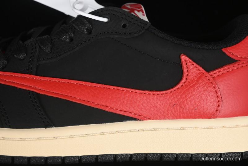 Nike Travis Scott x Air Jordan 1 Low OG AJ1 Reverse Swoosh Sneakers - DM7866-061