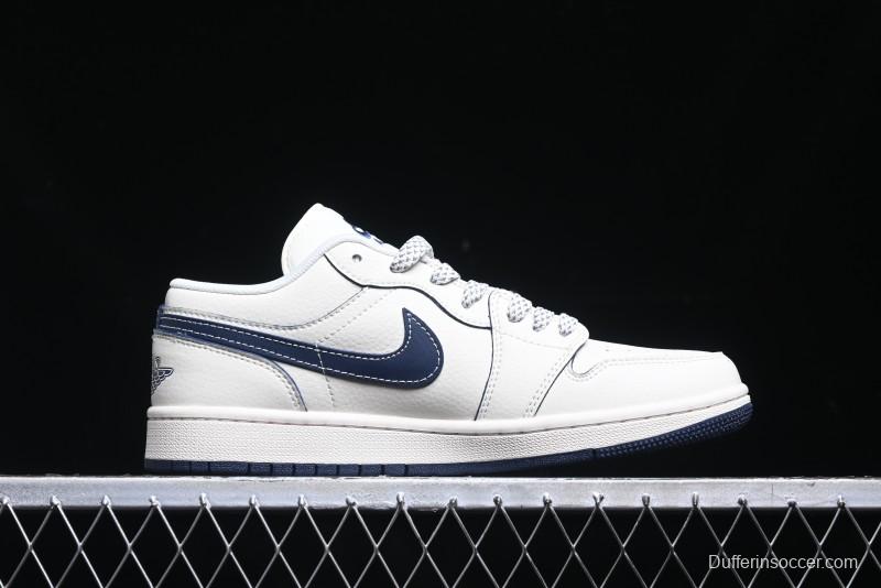 Nike Air Jordan 1 Low Supreme x The North Face Retro Basketball Shoes - XX3318-188
