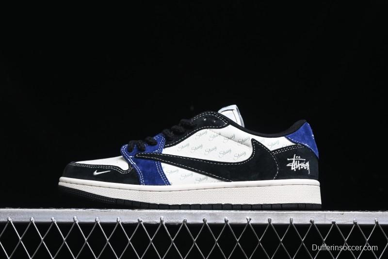 Nike Travis Scott x Fragment Design x Air Jordan 1 Low OG SP AJ1 Low Top Casual Sneakers - SJ2068-126