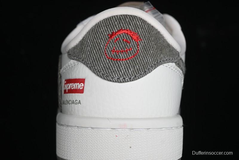 Nike Travis Scott x Fragment Design x Air Jordan 1 Low OG SP AJ1 Supreme Collaboration - Light Beige White Low Top Casual Sneakers - JH6088-609