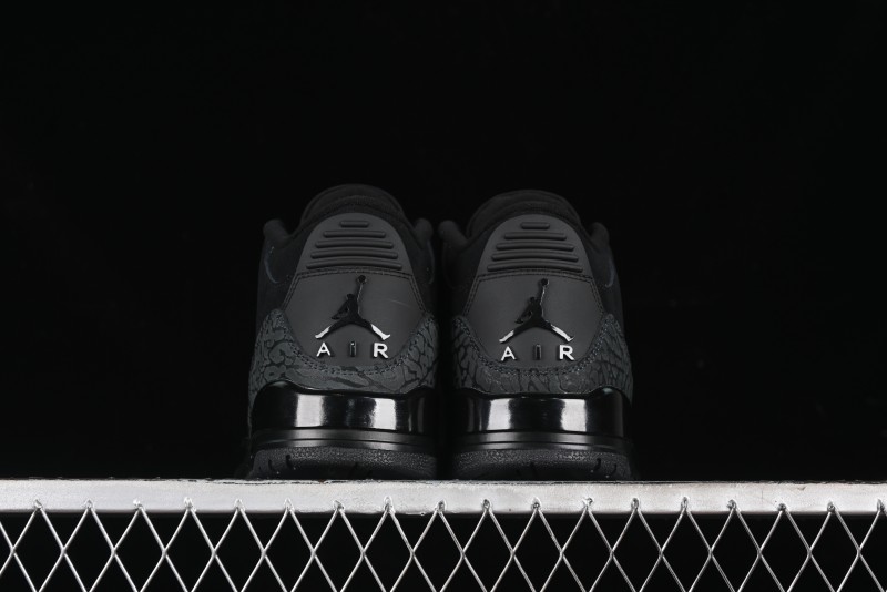 Nike Air Jordan 3 Retro Basketball Shoes in Midnight Black - CT8532-001