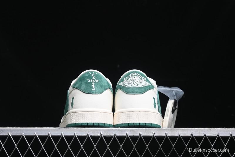 Nike Travis Scott x Fragment Design x Air Jordan 1 Low OG SP AJ1 Collaboration Sneakers - SJ2068-112