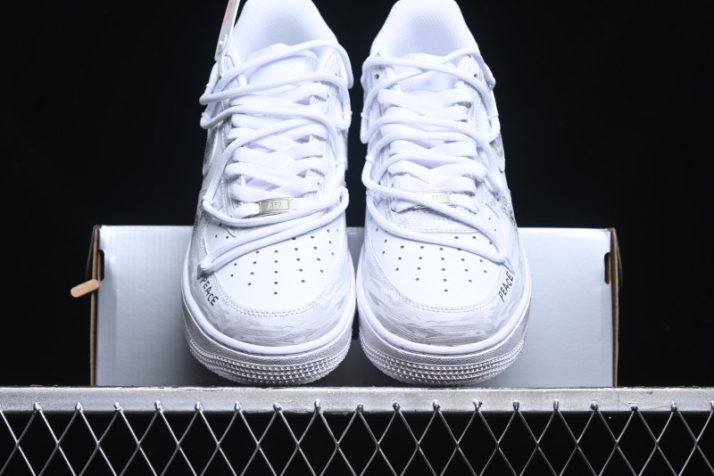 Nike Air Force 1 '07 Low Lace-Up Casual Sneakers with Full-Length Air Cushion - ZH0316-049