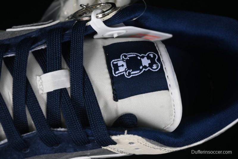 Nike SB Dunk Low Collaboration with Violent Bear - Patchwork Grey Swoosh Anniversary Custom Edition Low-Top Casual Skate Shoes - KK1333-013