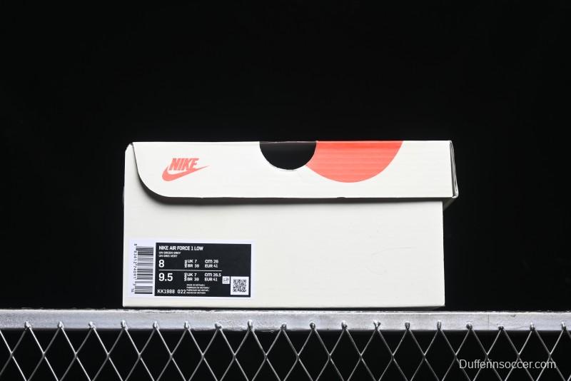 Nike Air Force 1 '07 Low UN Collaboration - Moss Green Low-Top Casual Sneakers - KK1988-022