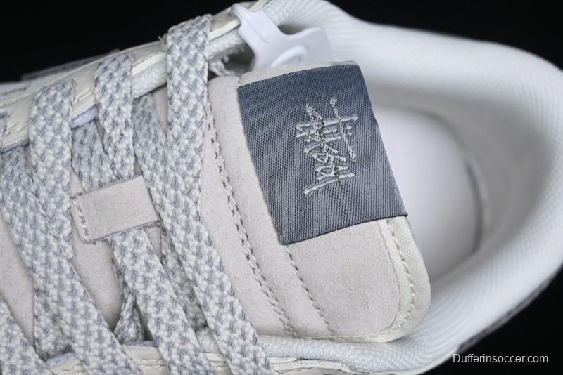 Nike SB Dunk Low Stussy Collaboration - Beige Grey Gold Embroidery Anniversary High-End Custom Low-Top Casual Skate Shoes - XS1086-001