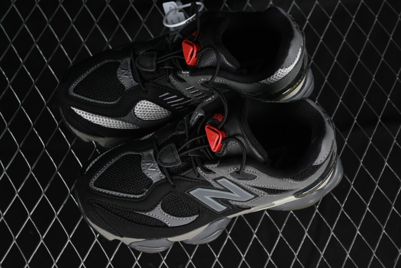 New Balance 9060 Series Hook and Loop Kids Sneakers - PV9060BLK