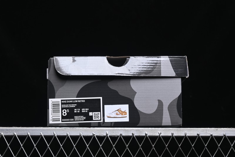Nike SB Dunk Low BAPE Collaboration - Beige Grey Brown Anniversary Customized Low-Top Casual Sneakers - BB8969-006