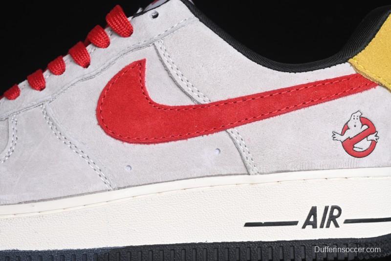 Nike Air Force 1 '07 Low Halloween Collaboration - Red Grey Pig Version Low Top Casual Sneakers - KK1988-020