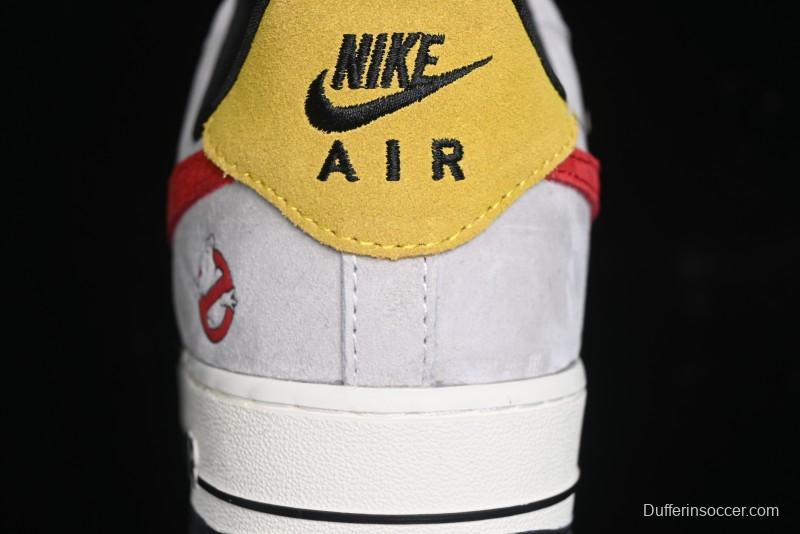 Nike Air Force 1 '07 Low Halloween Collaboration - Red Grey Pig Version Low Top Casual Sneakers - KK1988-020