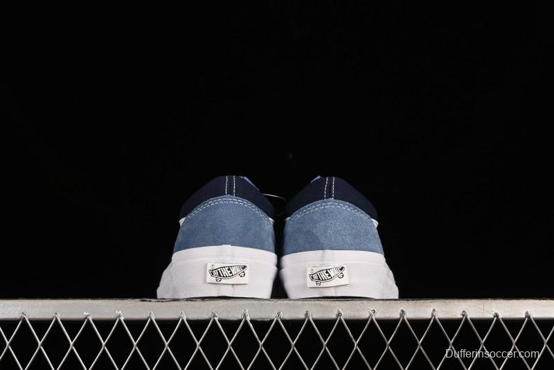 Vans Sk8-Mid Reissue 83 High-End Blue Suede Retro Skate Shoes - VN000CQDDWR