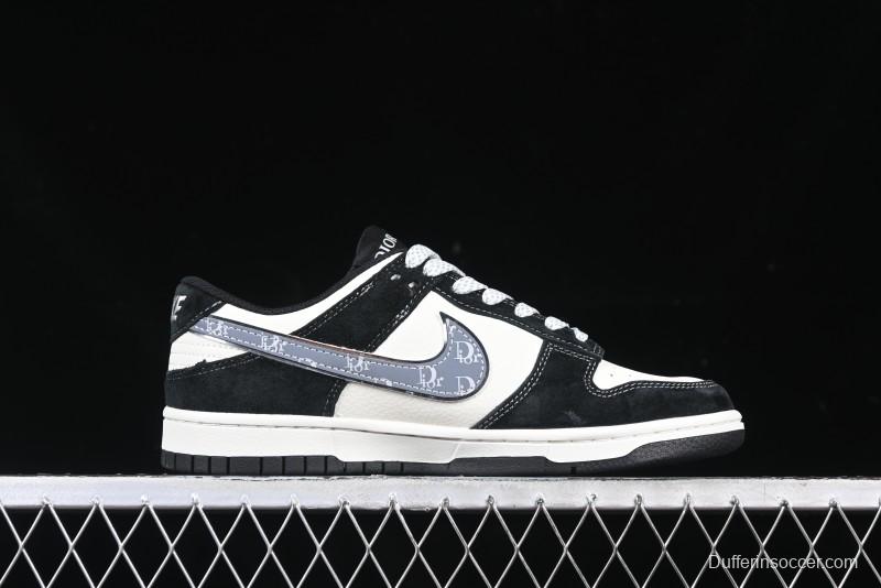 Nike SB Dunk Low Dior Collaboration Anniversary Edition Customized Low-Top Casual Sneakers - DJ2024-084