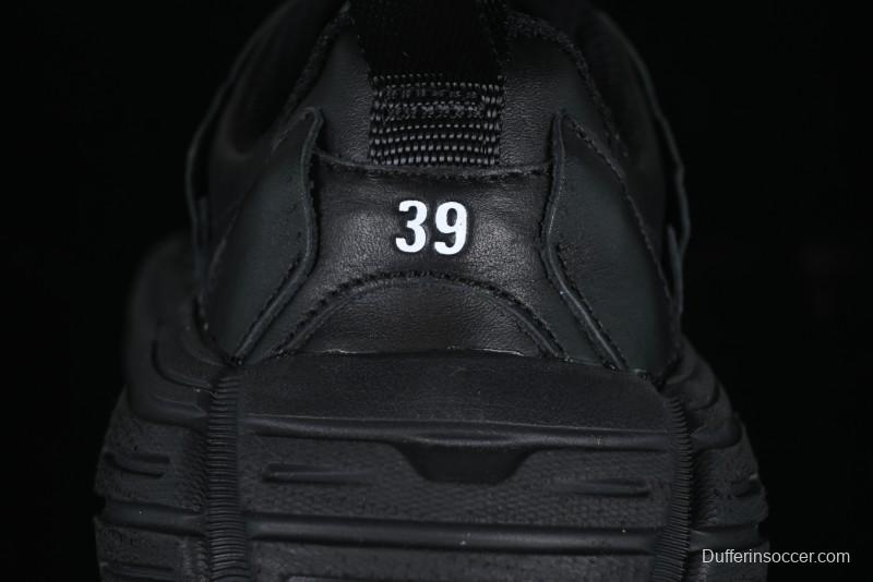 Balenciaga Monday Leather Round Toe Lace-Up Low-Top Casual Shoes - WDTSC1000