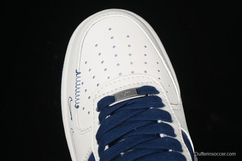 Nike Air Force 1 '07 Low The North Face Collaboration Off-White Blue Diamond Casual Sneakers - DM6688-001