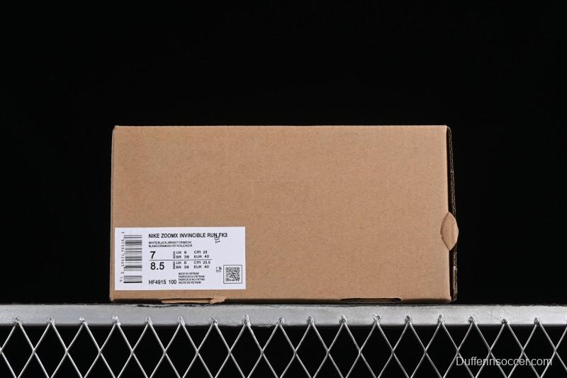 Nike Zoom X Invincible Run FK 3 Marathon Performance Running Shoes - HF4915-100