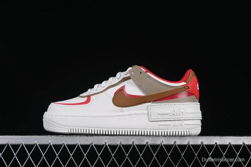 Nike Air Force 1 Shadow Lightweight Elevated Low-Top Casual Sneakers - HQ3400-030