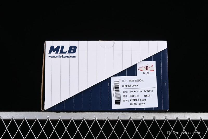 MLB Chunky Liner Basic New York Yankees Thick Sole Casual Sneakers with 6cm Height Increase - 3ASXCA12N43RDS