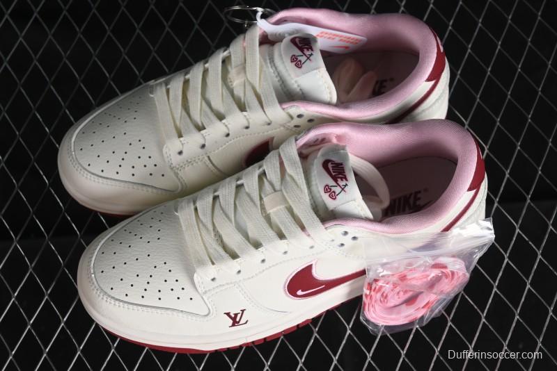 Nike SB Dunk Low Valentine's Day Limited Edition - Cherry Valentine Anniversary High-End Custom Low-Top Casual Sneakers - XX2025-312