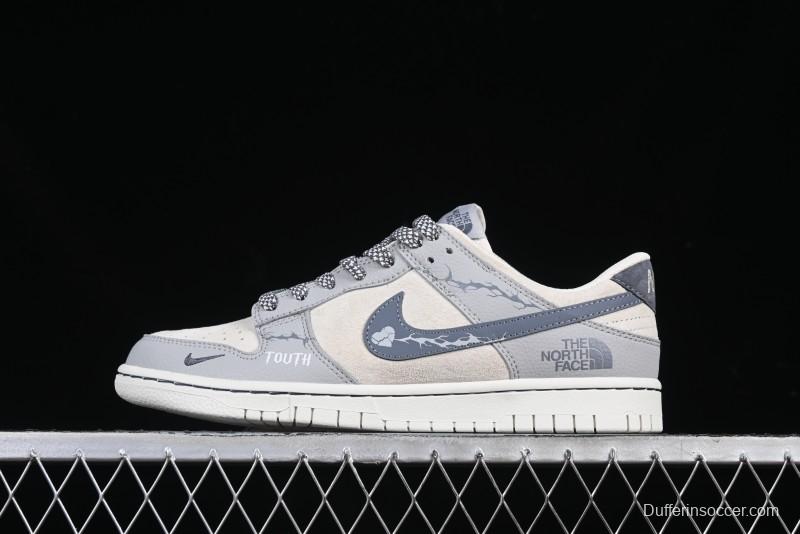 Nike SB Dunk Low The North Face Collaboration Anniversary Edition Customized Low-Top Casual Skate Shoes - DJ2024-105