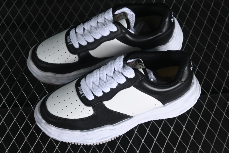 MMY Wayne Original Sole Leather Low Sneaker with Deconstructed Ice Cream Sole - W.E5