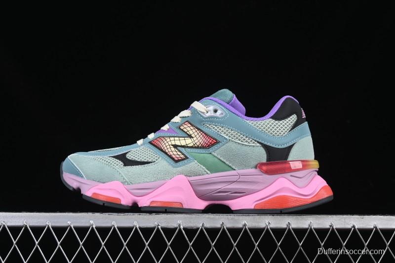 New Balance 9060 Retro Casual Running Sneakers with ABZORB Cushioning Technology - U9060WRB