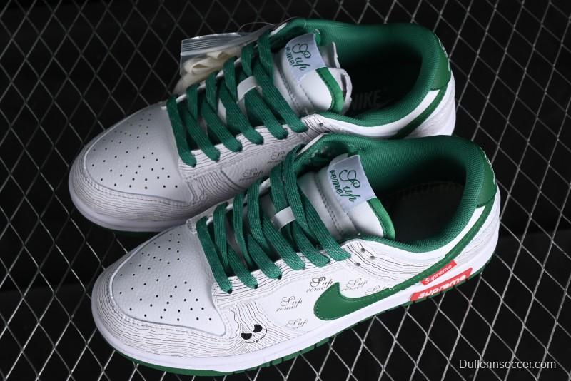 Supreme x Nike Dunk Low SB Skate Shoes with Zoom Air Cushion - XD6188-033
