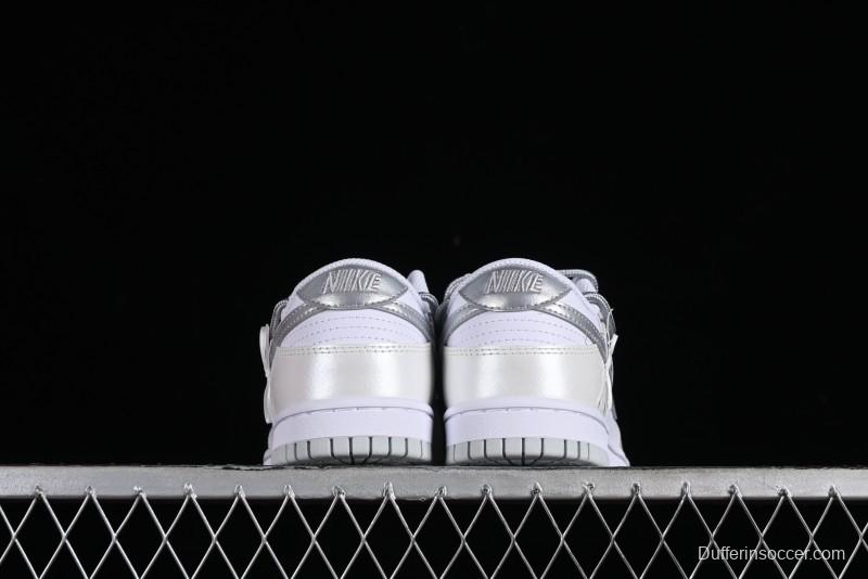 Nike Dunk Low SB Casual Sneakers with Deconstructed Laces and Ribbon Bow Design - DH9765-102