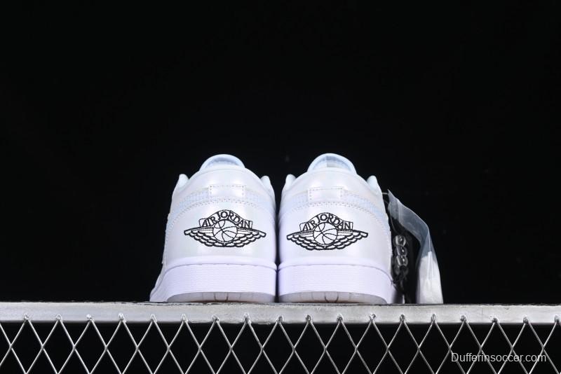 Nike Air Jordan 1 Low "Year of the Snake 2025" AJ1 Basketball Shoes with Iridescent Pearl Finish - HF4080-001