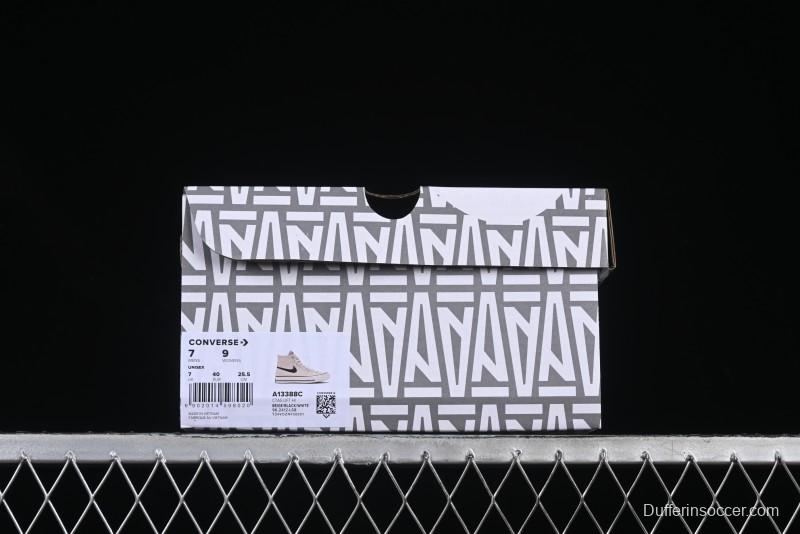 A Ma Maniere x Nike x Converse Chuck 70 High Top Sneakers with Leather and Velvet Swoosh Logo - A13388C