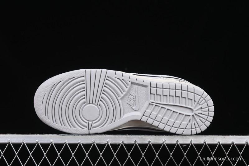 Nike SB Dunk Low The North Face Year of the Snake Light Grey Hook Anniversary Custom Low-Top Casual Skate Shoes - DM6868-007