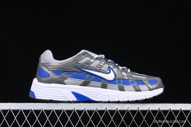 Nike P-6000 PRM Retro Casual Dad Shoes with Layered Design and Lightweight Construction - BV1021-006
