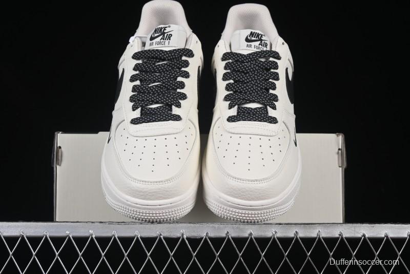 Nike Air Force 1 '07 Low Ted x Portland Triple Collaboration Reflective Black Casual Sneakers - DD8959-706
