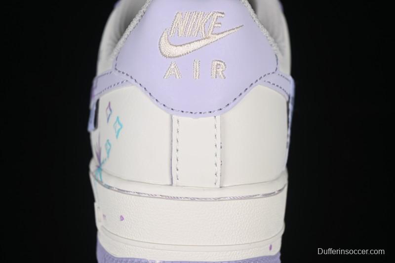 Nike Air Force 1'07 Low Casual Sneakers Purple Butterfly - FB1839-213
