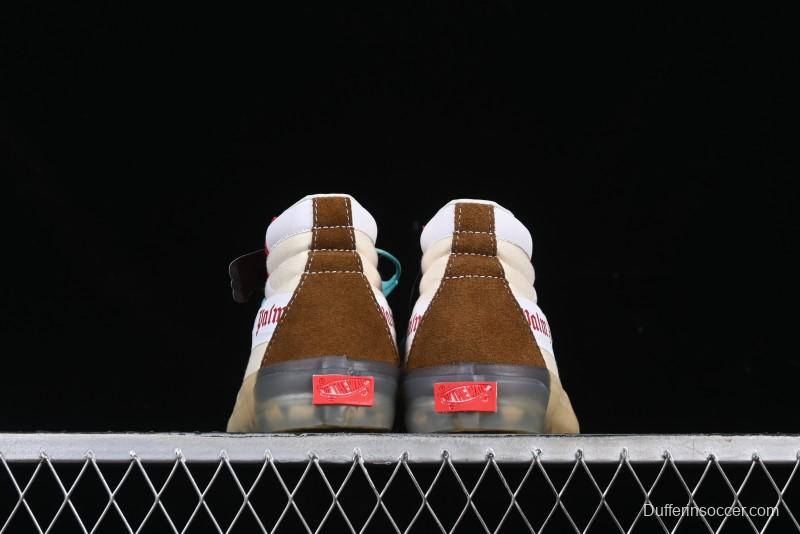Palm Angels x Vans Sk8-Mid Mid-Top Casual Skate Shoes with Vintage-Inspired Design - VN000CRPGRN