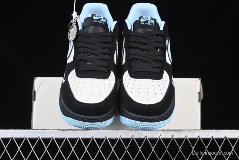 Nike Air Force 1 '07 Low Supreme Collaboration Tiffany Blue Low-Top Casual Sneakers - DF0188-025