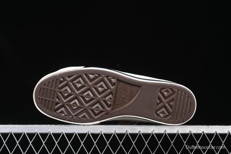 A Ma Maniere x Nike x Converse Chuck 70 High Top Sneakers with Leather and Velvet Swoosh Logo - A13388C