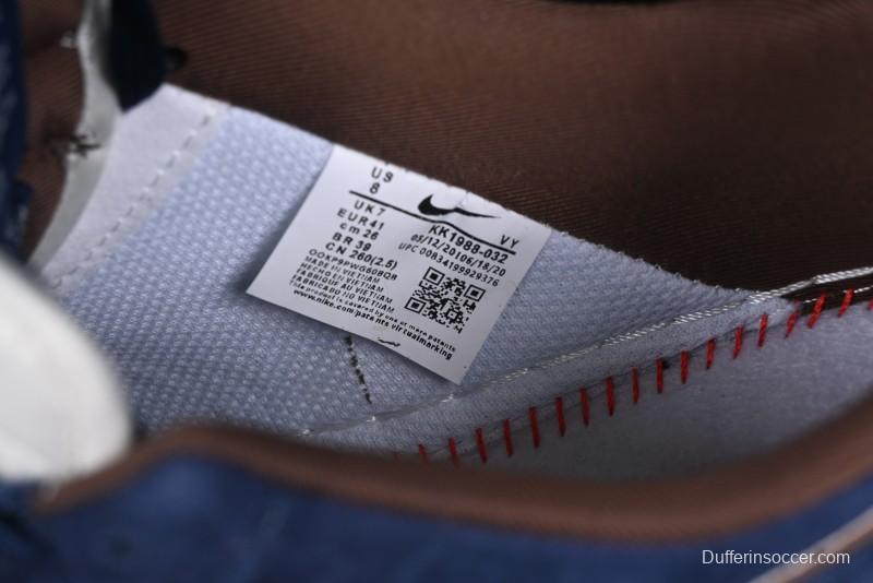 Nike Air Force 1'07 Low The North Face Collaboration - Steel Blue Low-Top Casual Sneakers - KK1988-032