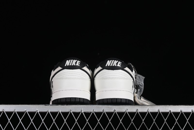 Nike SB Dunk Low LV Collaboration - Beige Black Violent Bear Anniversary High-End Custom Low-Top Casual Skate Shoes - SJ2068-239