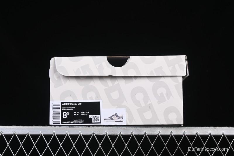Nike Air Force 1 '07 Low North Face Collaboration Light Grey Two-Tone Low-Top Casual Sneakers - DM6688-046