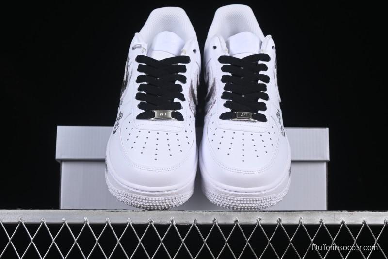 Nike Air Force 1 '07 Low Casual Sneakers with Chinese Ink Painting Design - ZH0316-062