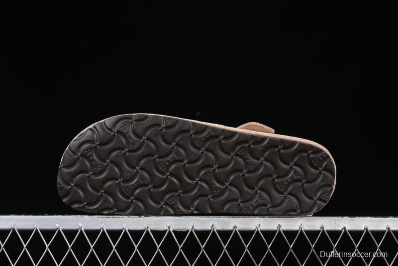 Birkenstock London BS Unisex Slip-On Comfort Shoes with Soft Suede Leather and Lambswool Insole - G.D4