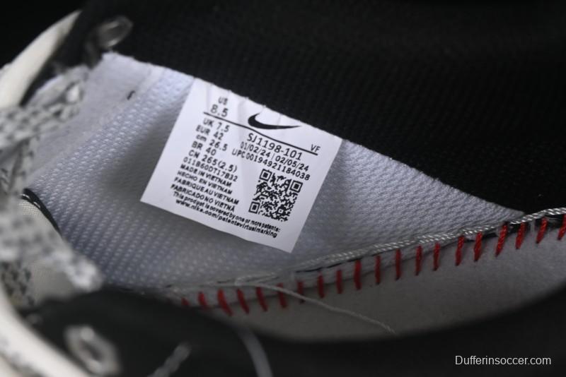 Nike Air Force 1 '07 Low The North Face Collaboration Suede Black Drawstring Casual Sneakers - SJ1198-101