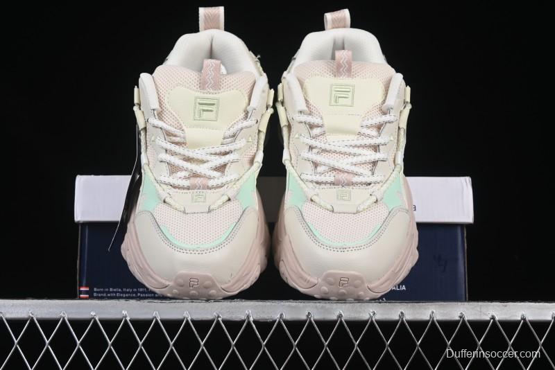 Fila Fusion Retro Mars Running Shoes with Lace-Up Design - F12W432101FAP