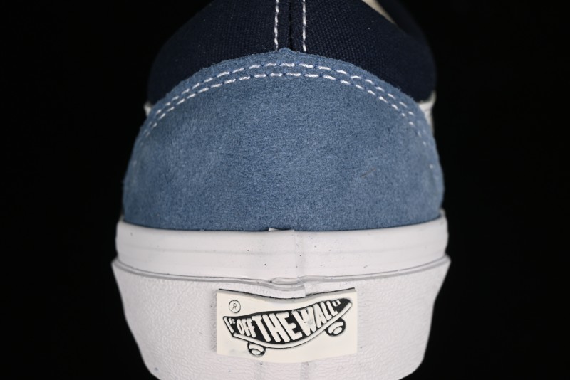 Vans Sk8-Mid Reissue 83 High-End Blue Suede Retro Skate Shoes - VN000CQDDWR
