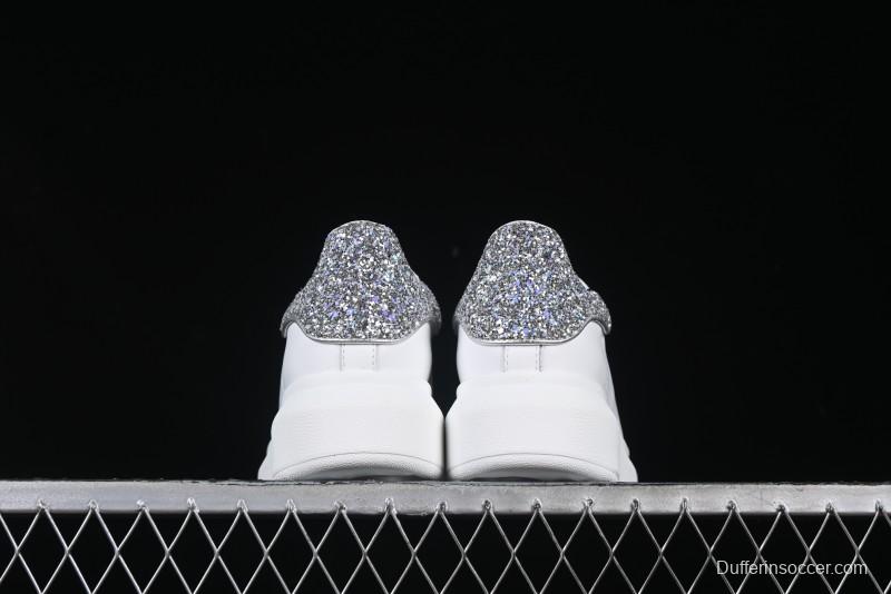 Alexander McQueen Oversized Sneakers with White Crystals - D.E5