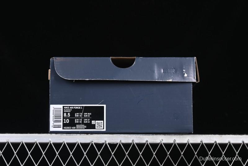 Nike Air Force 1 '07 Low Casual Sneakers in Light Blue with Full-Length Air Cushion - HQ3822-400