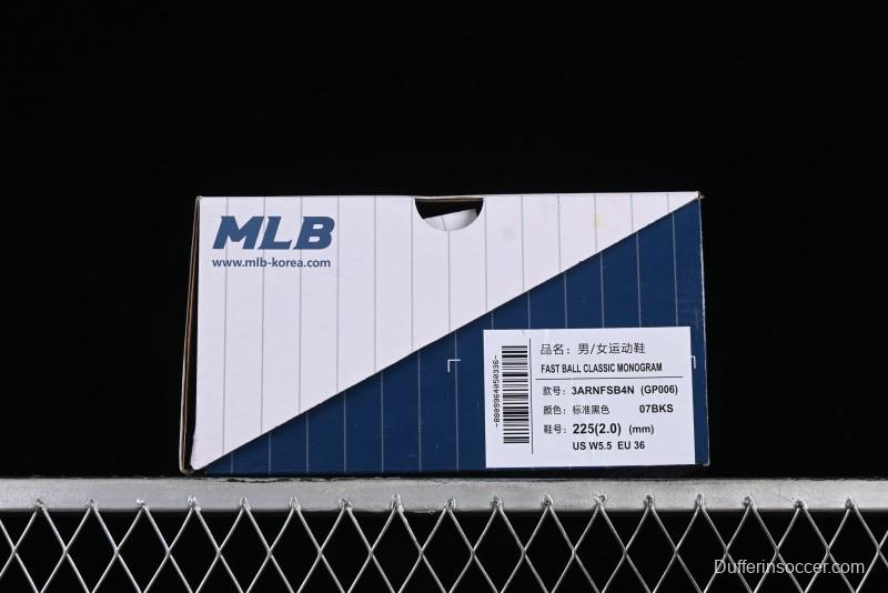 New York Yankees NY MLB Fast Ball Classic Monogram 24SS Retro Casual Running Shoes - 3ARNFSB4N07BKS